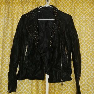 Blqck leather Jacket